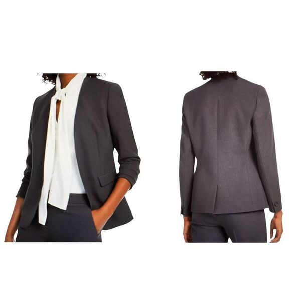 Bar III Collarless Open Front Blazer - Size 1X - Picture 8 of 8